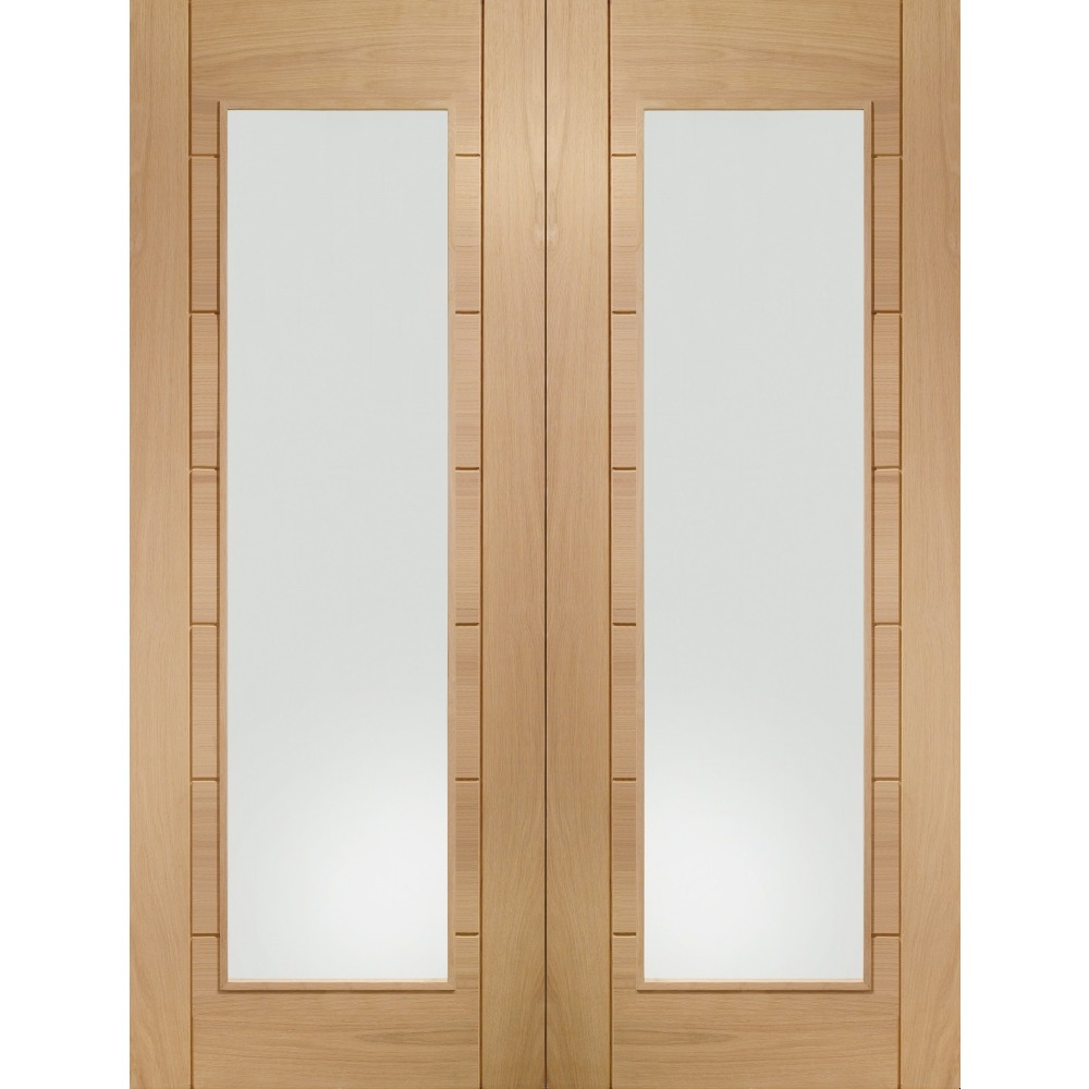 Internal Oak Palermo Rebated Door Pair